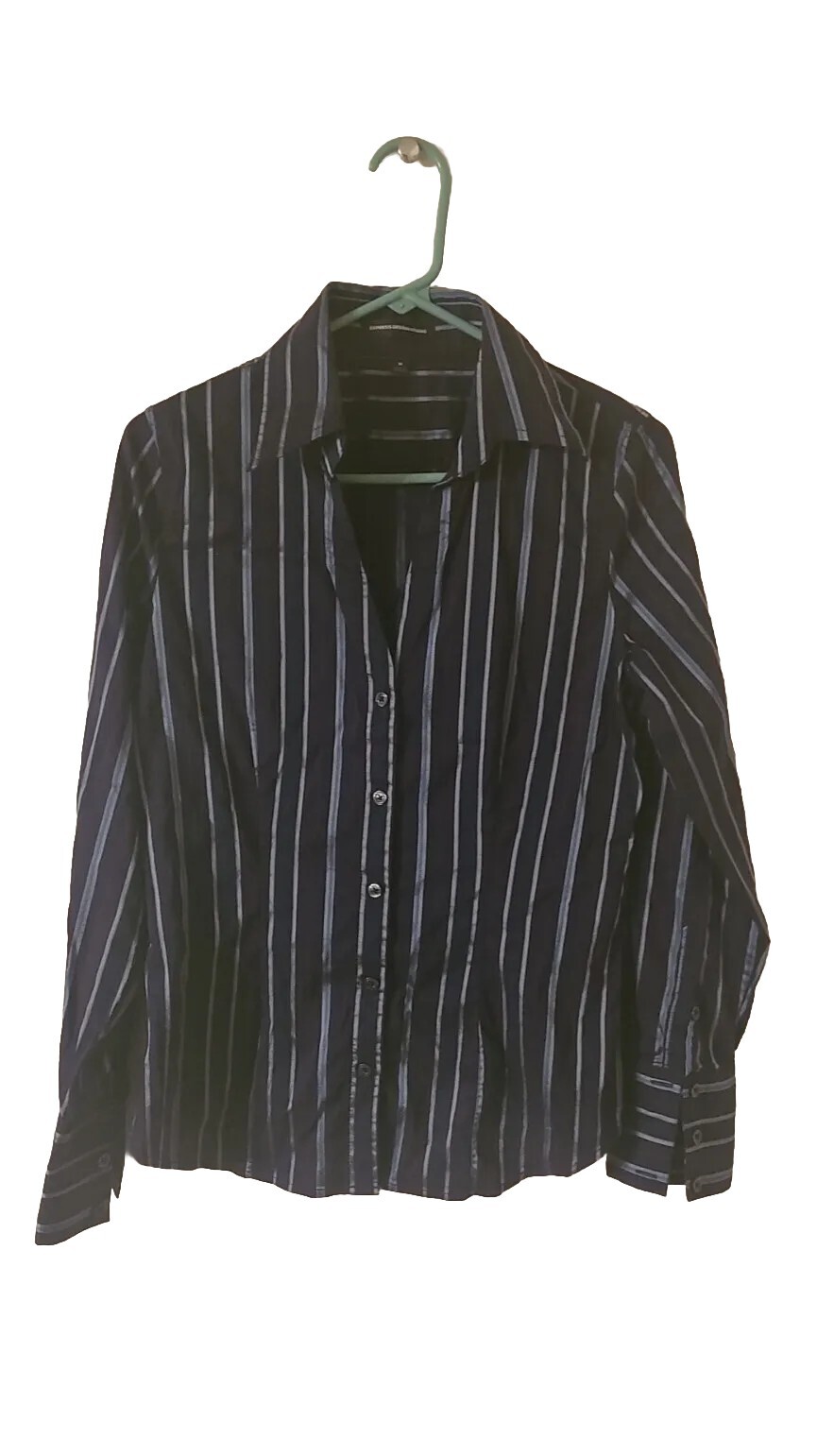 Express design studio top medium womens.  Navy Bl… - image 1