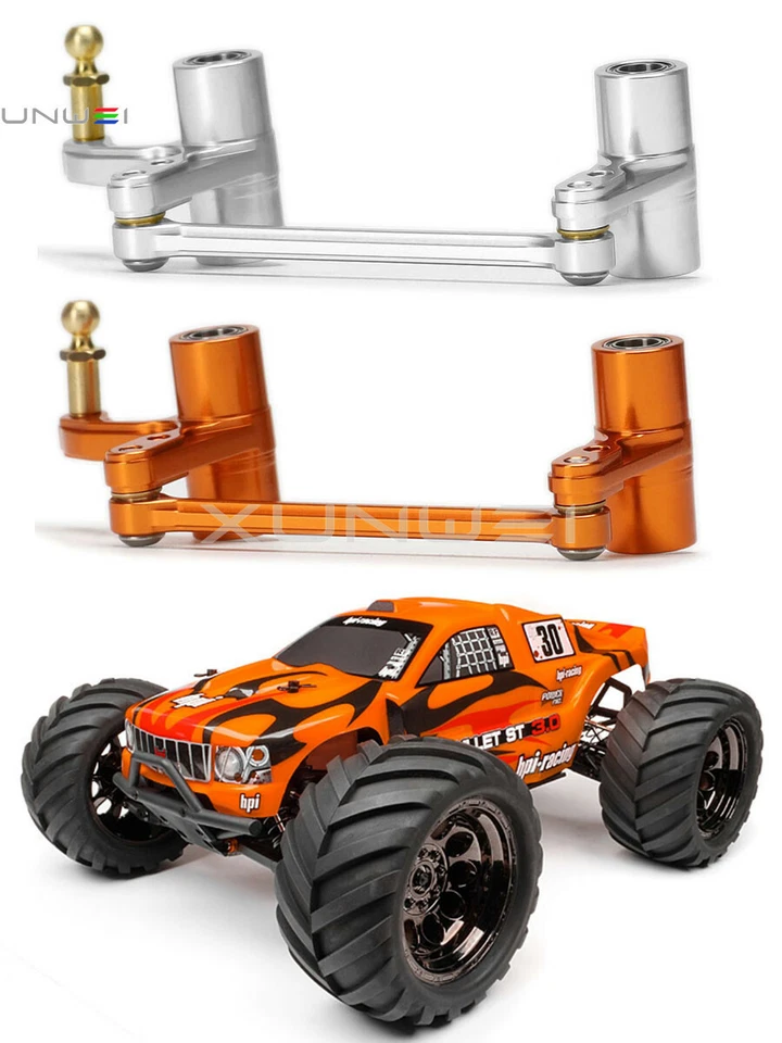 #101214 Aluminum Steering Crank Set For RC HPI Block WR8 Bullet 3.0 MT ST Flux - Image 4 of 4