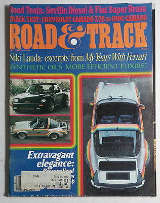 ROAD & TRACK CAR MAGAZINE 1978 OCTOBER PORSCHE 911 CARRERA TURBO