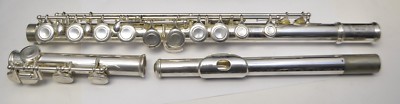 Hunter 6456MS C Close-hole Silver plated Flute $486.99 MINT