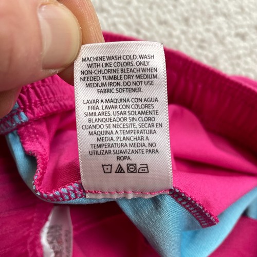 Danskin Now Active Wear Shorts Girls Small 6-6X Pink Elasitc Waist Running Sport - Picture 8 of 11