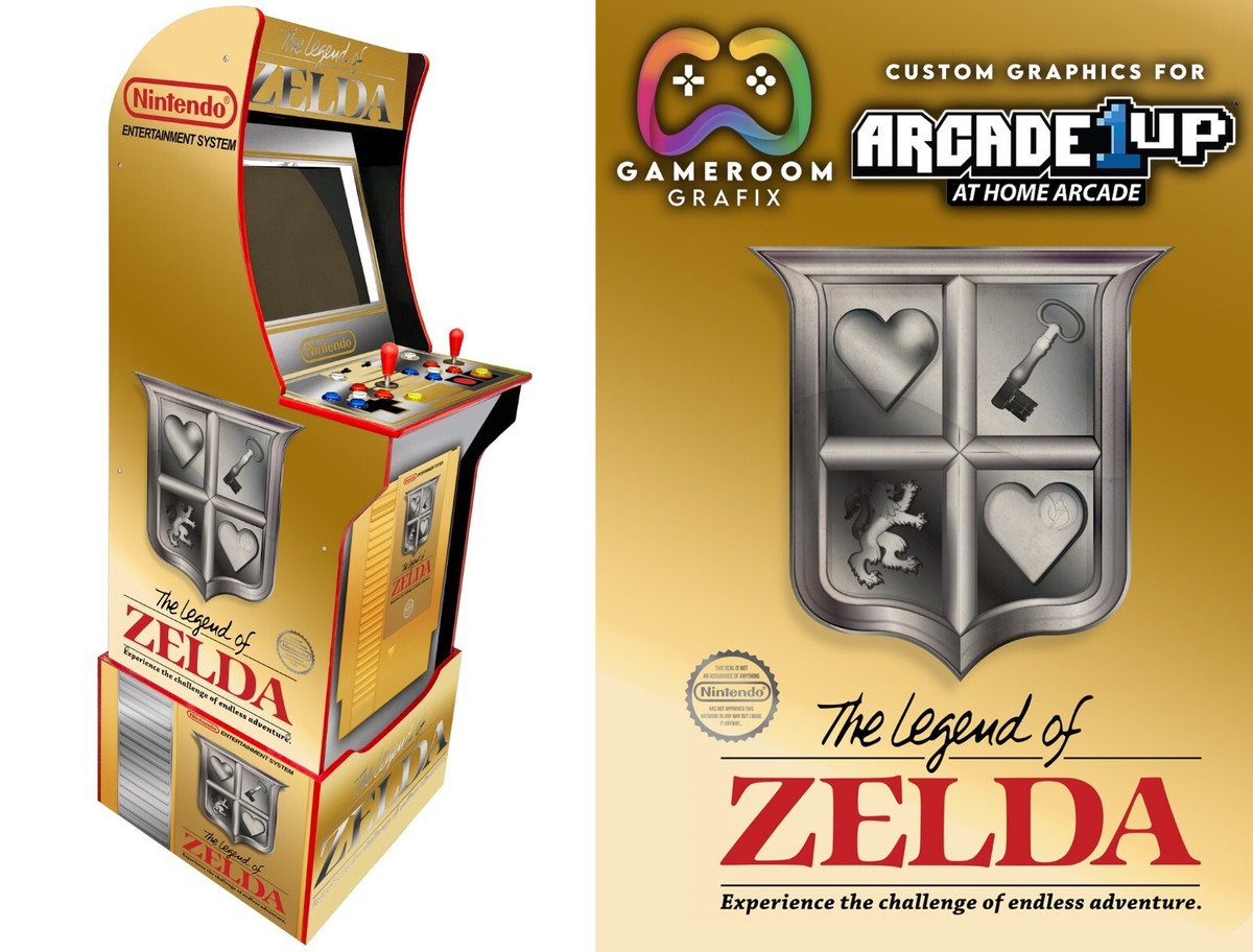 The Legend of Zelda Custom Arcade 1Up Custom Graphic Kit | eBay