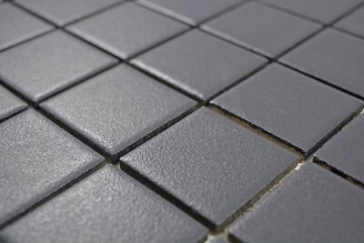 Mosaïque Céramique Noire Mosaik-Netzwerk – 10 Plaques, Pour Mur, Sol, Cuisine, Bain