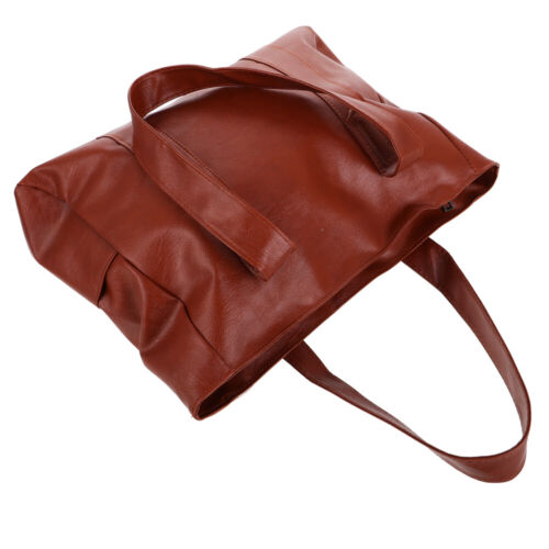 Large Capacity Tote Bag For Women With Zipper Pu Shoulder Bag Big