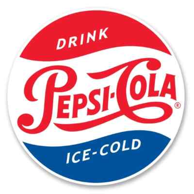 Pepsi Cola Drink Ice Cold Round Red White Blue 10cm Sticker Aufkleber