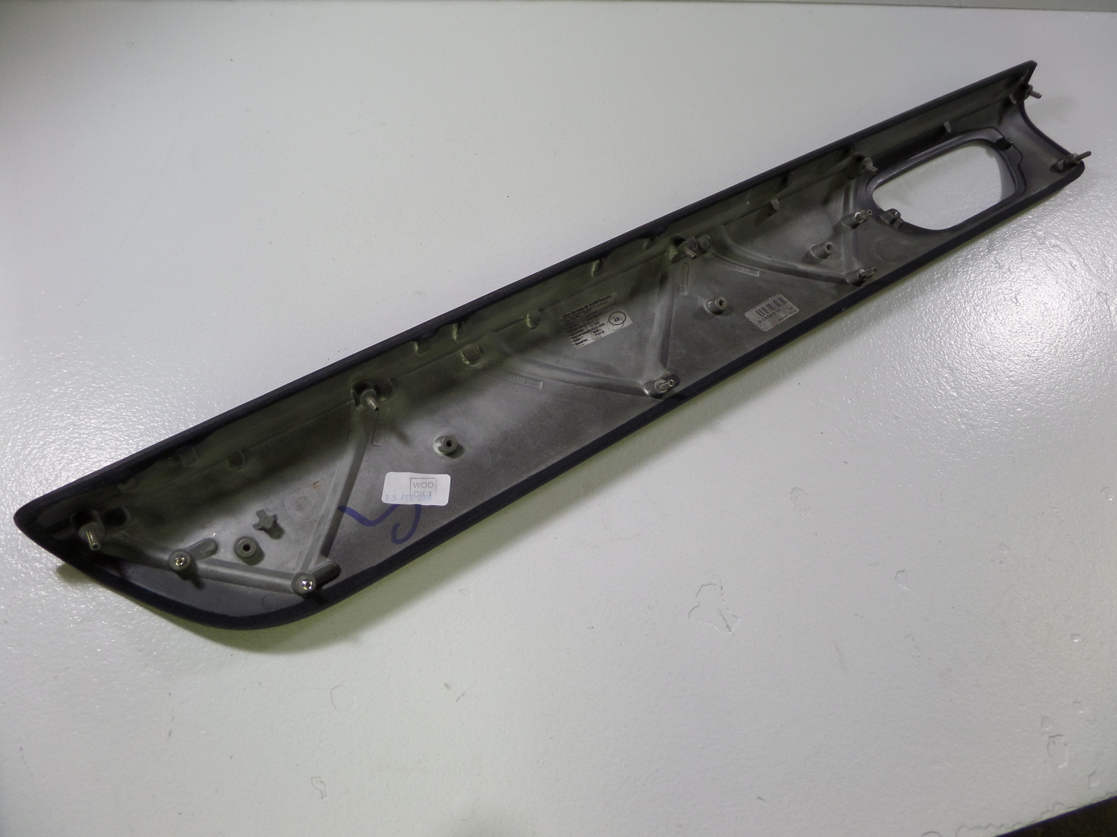 06-13 Bentley Continental Flying Spur Rear Right Door Dark Stained Bur Wood Trim