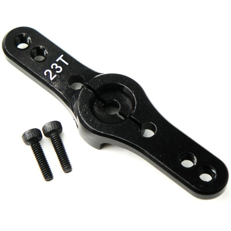 RC Aluminum Alloy 23T 24T 25T Servo Arm Horn Double Offset Black
