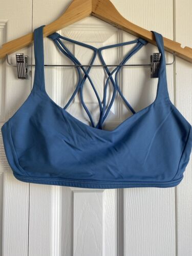 Lululemon Free To Be Zen Bra Women’s Size 10 Teal Blue - Picture 1 of 6