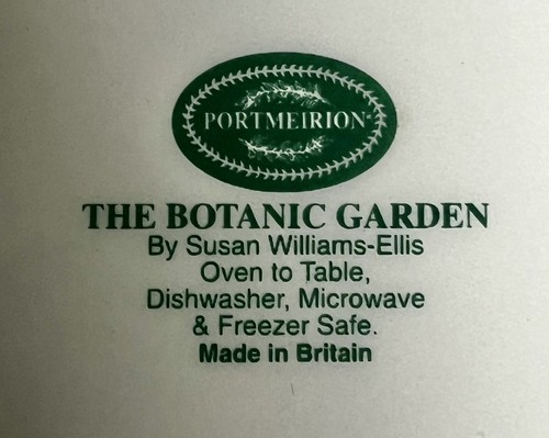 Port Meirion Botanic Garden Honeysuckle 10" SALAD OR MIXING BOWL England Vintage - Picture 6 of 6