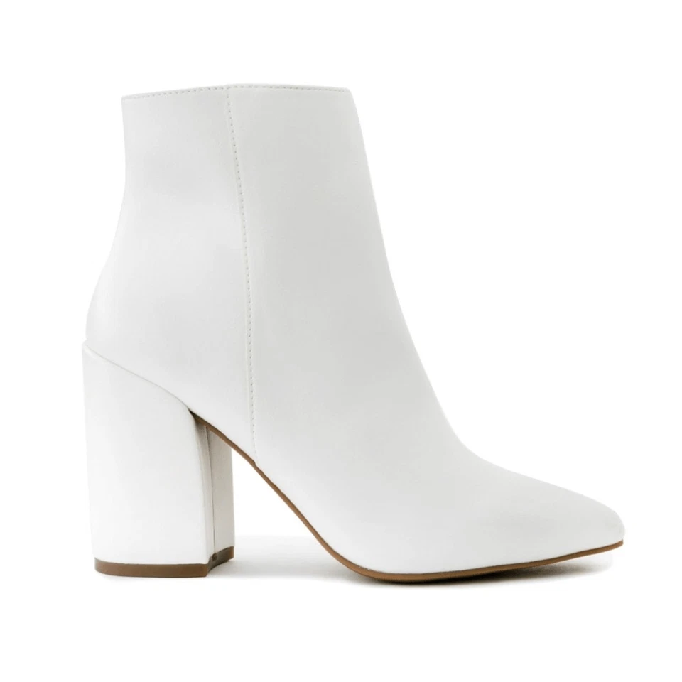 Botas al tobillo Sugar de invierno de tacón alto y punta para mujer talla 8 Bew # Caja H684 Foto 3 de 4