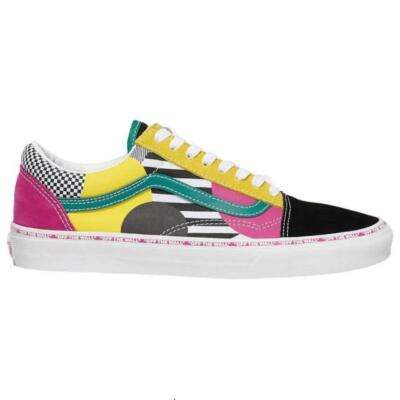 VANS DISARRAY Cut & Paste Stripes Checks Circle Slip-On Laced Shoes 2 Sets Laces VANS Era DISARRAY Stripes Checks Circle Shoes  main image 3