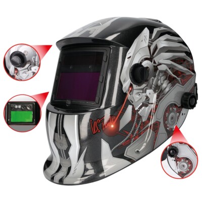 KS TOOLS Automatik-Schweißer-Schutzhelm, Steel Design