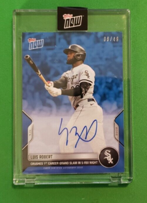 LUIS ROBERT TOPPS NOW FIRST CAREER GRAND SLAM 5 RBI NIGHT On CARD 