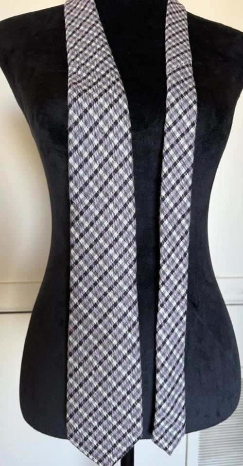 Corbata de cuello TOM FORD rosa a rayas LANA SEDA TEJIDO Foto 2 de 4