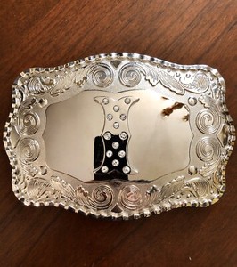 mens initial belt buckles