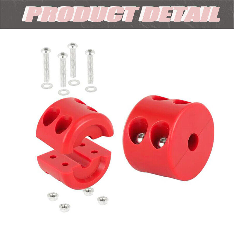 Rubber Winch Stopper Cable Hook Rubber Rope Line Saver for ATV UTV SUV Winches