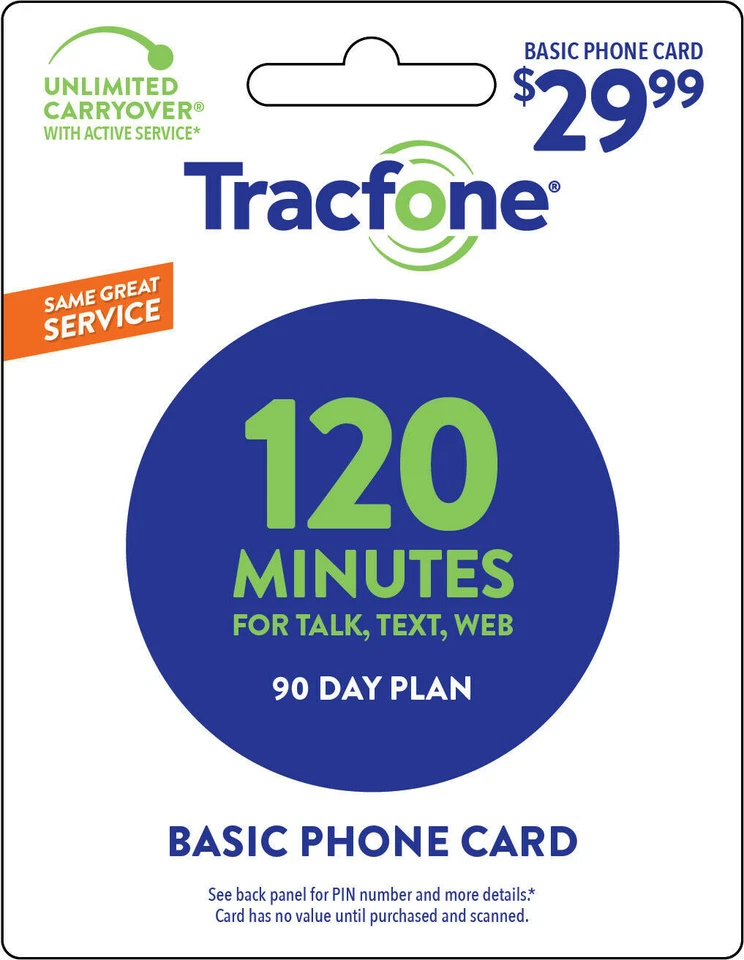Tracfone 90 Day Prepaid Wireless Basic Phone Plans - Pay As You Go - Image 2 of 4