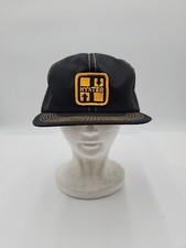 Hyster Lifts K-Brand Black with Mesh Snapback Hat Cap USA Made