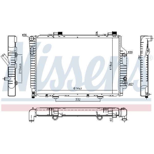 KüHler WasserküHler FüR Mercedes CLK Cabriolet A208 200 Kompressor 230 C208-image