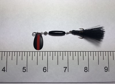 ~Rakkasan Custom Thin Red Line Trout Spinner #1 French Blade Spinners 1/8 oz~