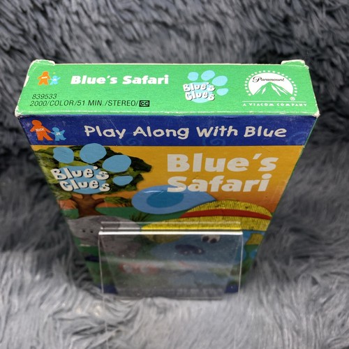 Blues Clues - Blues Safari VHS 2000 Nick Jr Nickelodeon Play Along With Blue - Picture 6 of 8