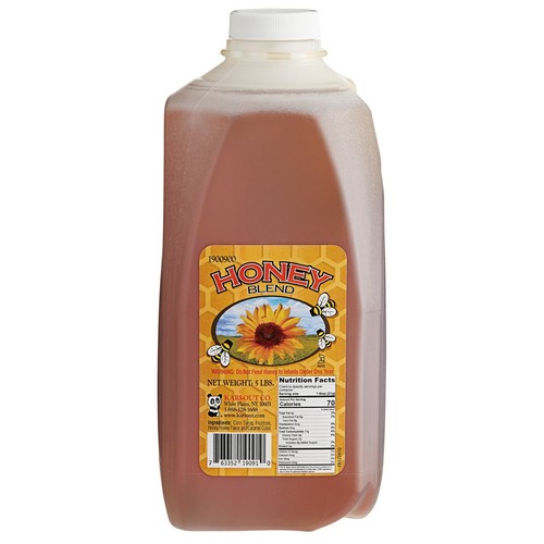 6/Case Honey Blend 5 lb. Food Beverage Toppings Sweetener Bake Bulk Color Syrup - Picture 7 of 12