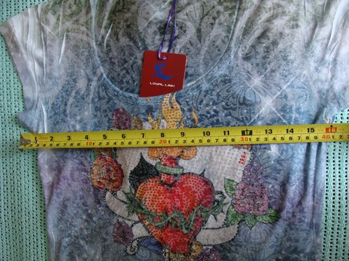 LOYAL LINK Ladies Short Sleeve Top T-Shirt Size S-M - Picture 7 of 10