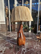 Lampe En Bois De Forme Libre Années 50