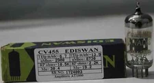 CV455 ECC81 Ediswan NOS NIB O getter made in England Amplitrex tested