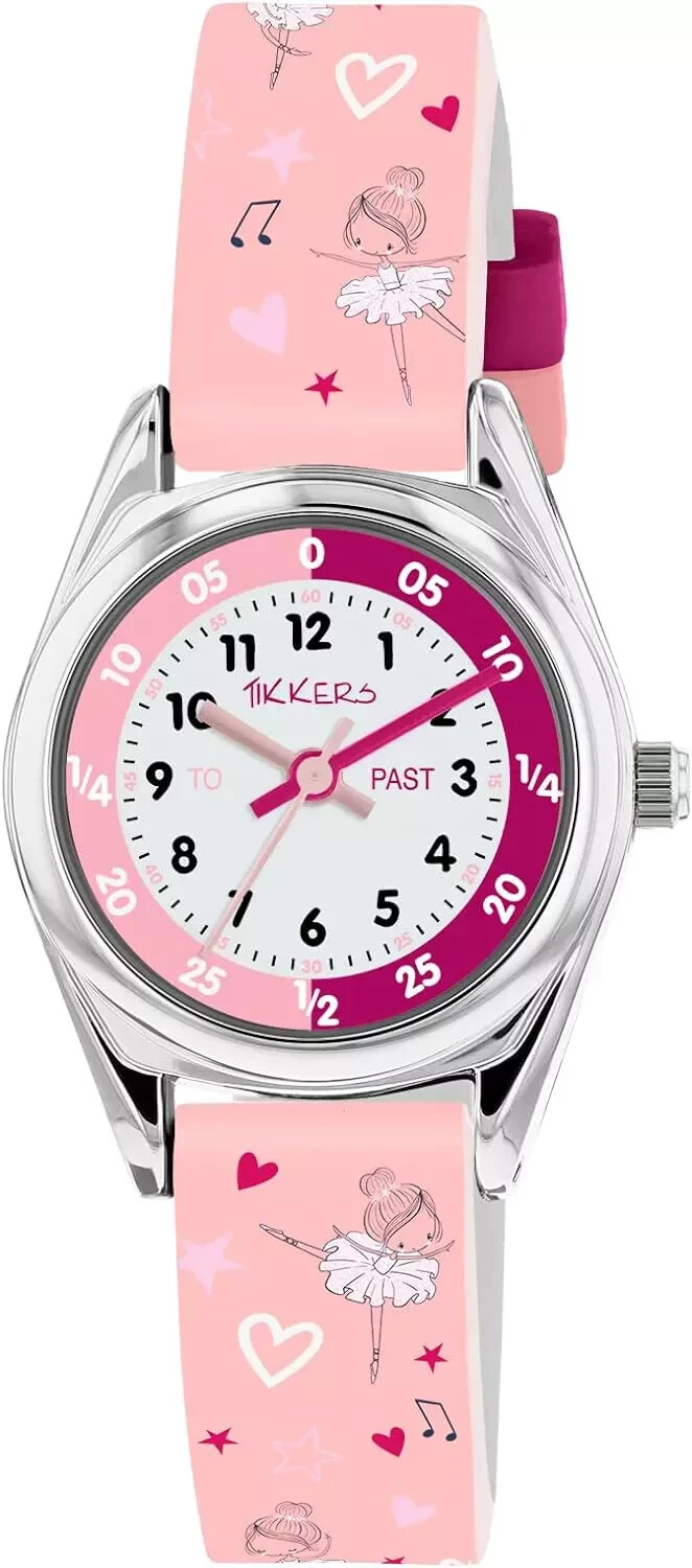 Tikkers Girl's Analog Quartz Watch with Silicone Strap TK0205 WITHOUT BOX