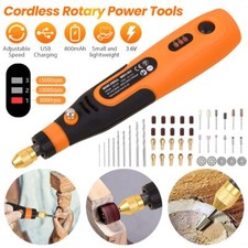 46PCS USB Cordless Electric Mini Drill Grinder Polishing Pen Rotary Tool Kit Set