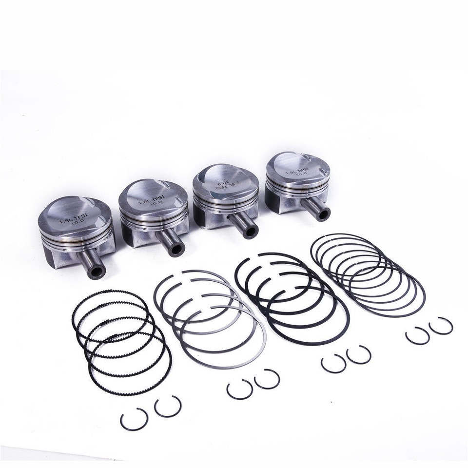 EA888 1.8T Engine 2 Piston Assembly (4 Pistons w/ Pin Buckle Rings