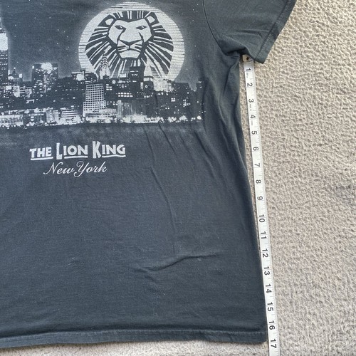 The Lion King Shirt Medium Black Short Sleeve Cotton New York Tee Womens - Picture 6 of 11