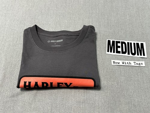 T-shirt uomo HARLEY DAVIDSON manica corta GRIGIA TAGLIA M - MEDIA - NUOVA - Foto 17 di 19