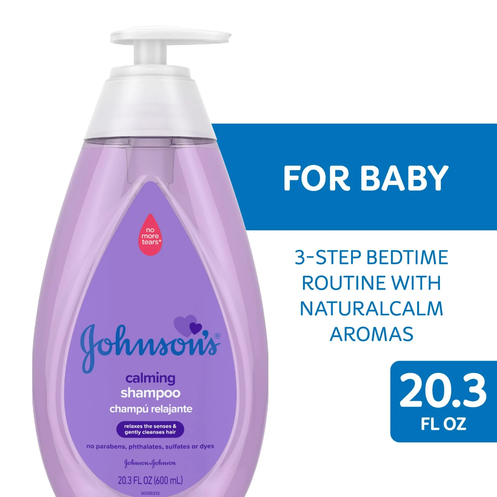 Johnson's Calming Bath Shampoo for Baby and Toddler with NaturalCalm,20.3 fl oz