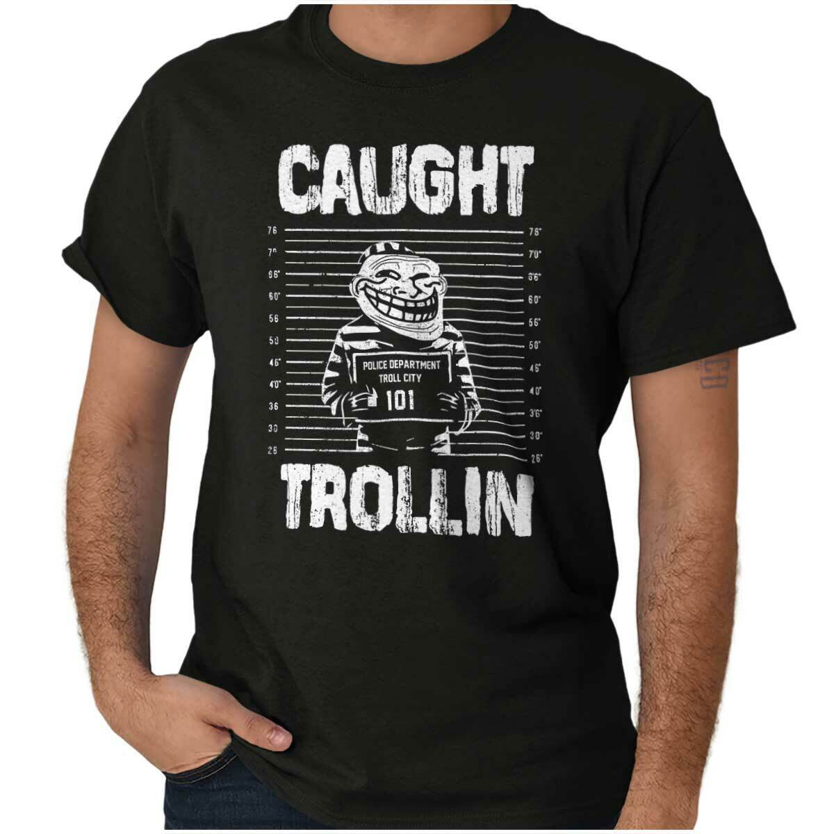 Funny Troll Face Meme Jail Comic Character Womens or Mens Crewneck T Shirt  Tee