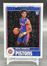 2023-24 Panini NBA Hoops Winter #293 Ausar Thompson RC Tribute - Detroit Pistons