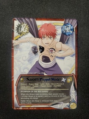 Sasori (Puppet Mode) N-947 Rare 1st Edition Rainbow Name NM Naruto CCG See Pic 