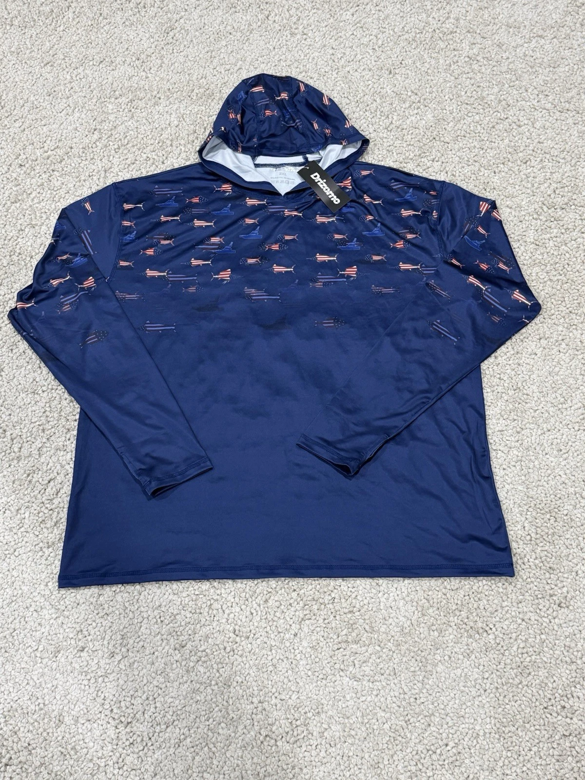 NEW 5 LOT Drizomo Fishing Swim UV Sun Protection UPF50+ LS Shirt Hood Sz 2XL XXL
Opens in a new wind