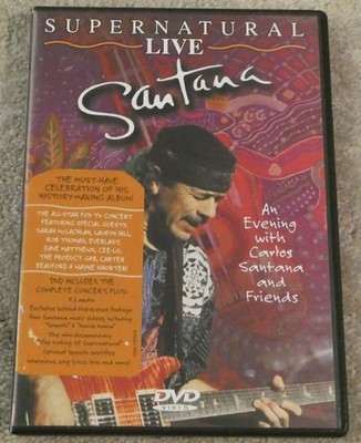 Carlos Santana Supernatural Live DVD Rob Thomas Dave Matthews Everlast 2000 DTS