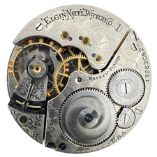 Antique 16s 1908 Elgin 15j Mechanical Hunter Pocket Watch Movement 312 USA