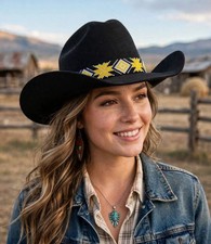 Beaded Hat Band Native American Style Handmade hatband