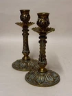 Ecclesiastical Brass Candlesticks 1860 1870 Period