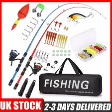 2 Pack Telescopic Beachcaster Fishing Rods Sea Fishing Beach Pier Travel Rod New