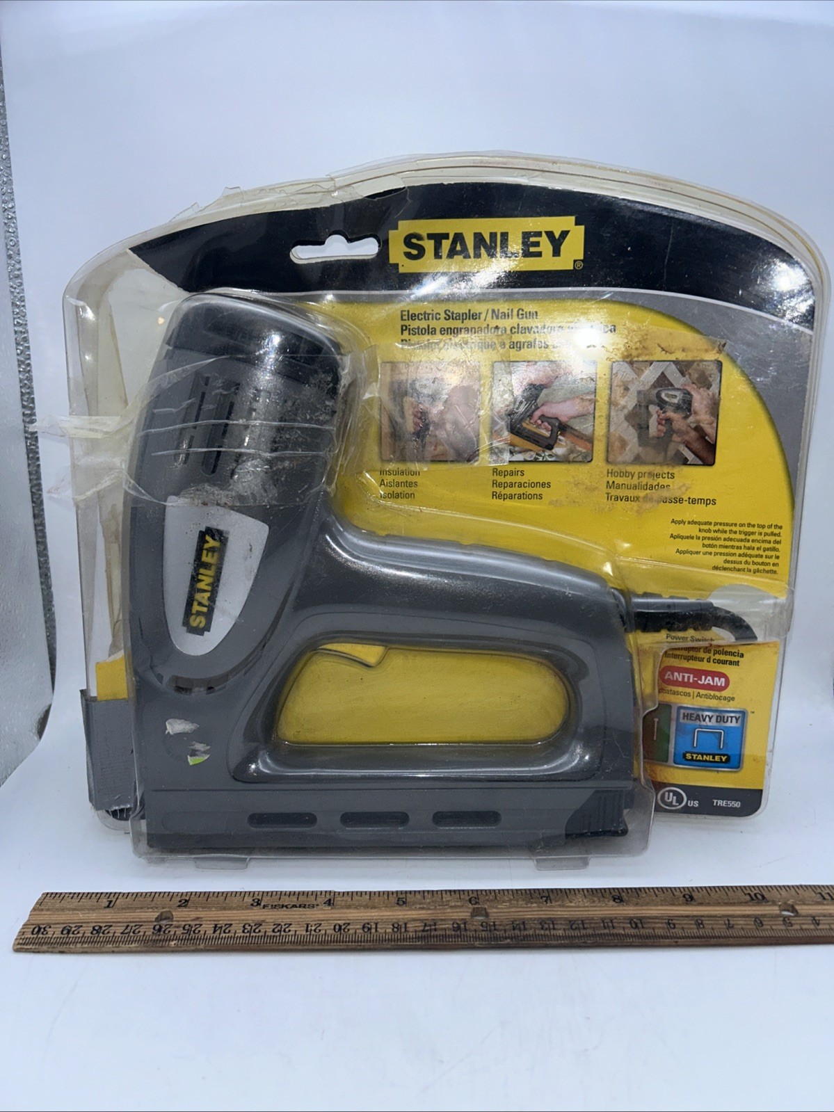 Stanley TRA700 Staple And Brad Nail Gun Electric TRE550 Gray Unit NOS