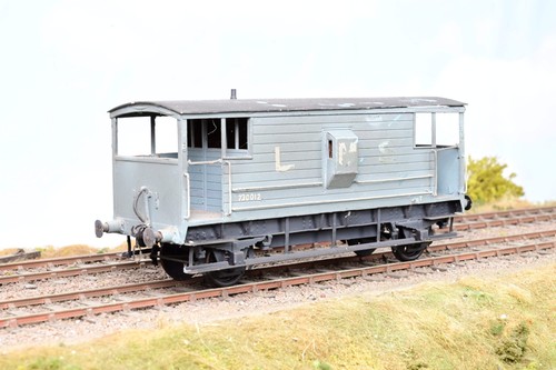 Bausatz gebaut Spur O LMS 20 Tonnen Bremswagen Nr.730012 - Messing geätzt | Condition: Used