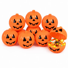 8 x Pumpkin Hunt Filler Toys Fill With Sweets Candy Halloween Boo Box Game Gift