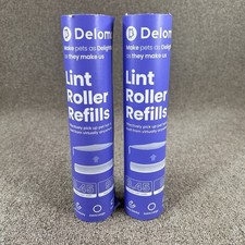 Delomo Lint Roller Refills Large 9.45inch 180 Total Sheets Easy Tear 2 Pack