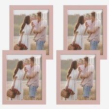 Renditions Gallery 4-Pack 8x10 Wood Picture Frame Set - Modern Photo Display