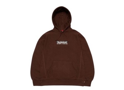 Supreme Bandana Box Logo Hooded Sweatshirt Brown